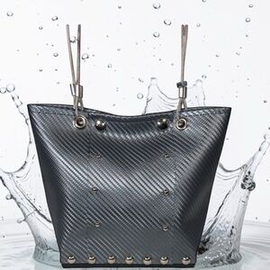 Hardware by Renee Metallic Gray Tote Bag